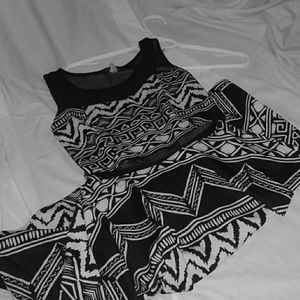 Black and white dress